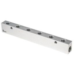 Aluminium Eloxierter Ventilverteiler – 1 x G3/8 Buchse & 6 x G1/4 Buchse Aluminium Eloxierter Ventilverteiler – 1 x G3/8 Buchse & 6 x G1/4 Buchse