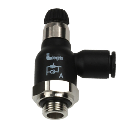 Legris Compact Durchflussregler D6 - Gewinde 1/4" BSP