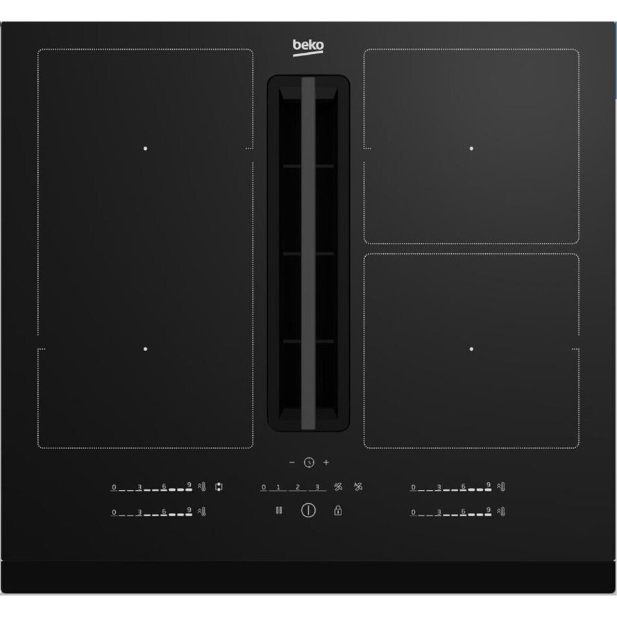 Beko Induktionskochfeld HIXI64700UF – 4-Zonen, Touch-Control, Energieeffizient