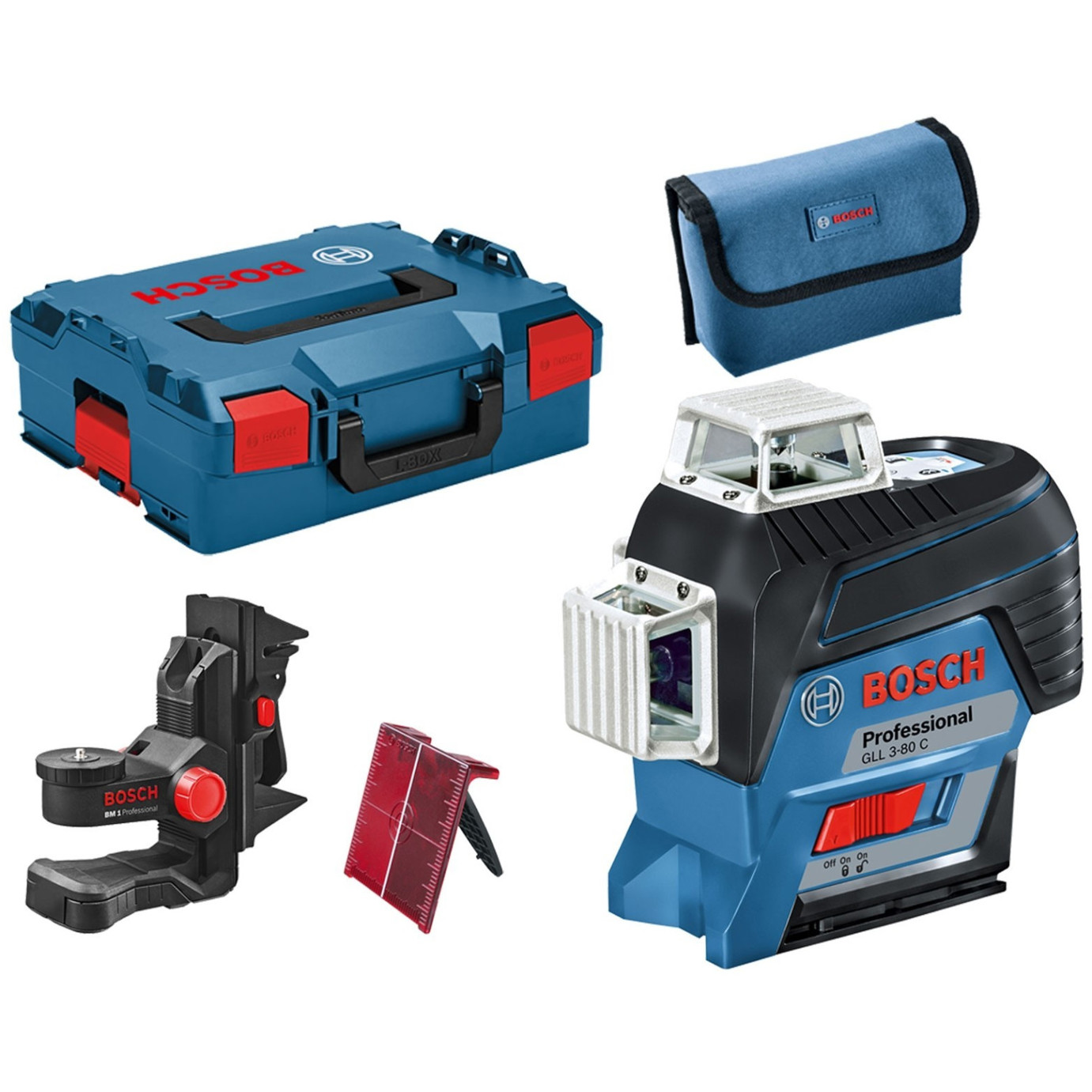 Bosch GLL 3-80 C Professional Baulaser - Präzise Laserlinie für Bauprojekte (0 601 063 R03) Bosch GLL 3-80 C Professional Baulaser - Präzise Laserlinie für Bauprojekte (0 601 063 R03)