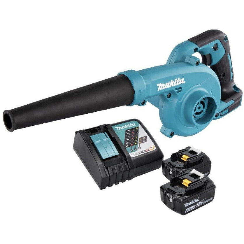 Makita DUB185RT Laubsauger mit 2x 5,0Ah Akkus & Ladegerät Makita DUB185RT Laubsauger mit 2x 5,0Ah Akkus & Ladegerät