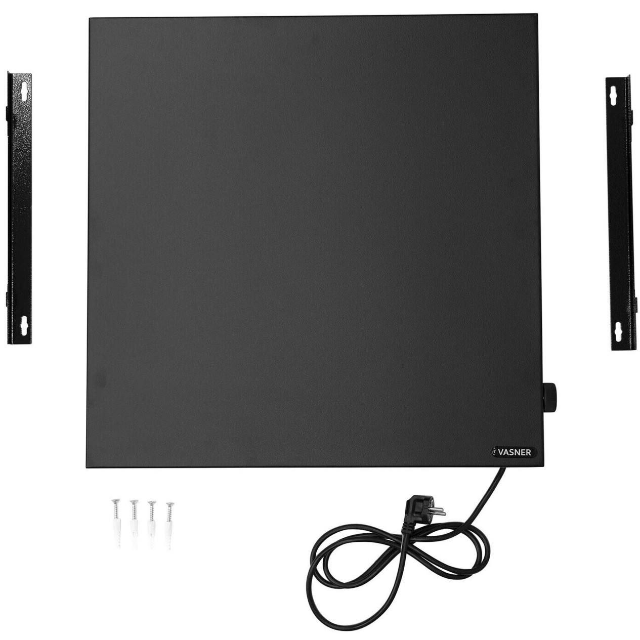 VASNER Konvi Elektroheizung - Schwarz - 140x60x4 cm - 1200 W - Unten-Rechts