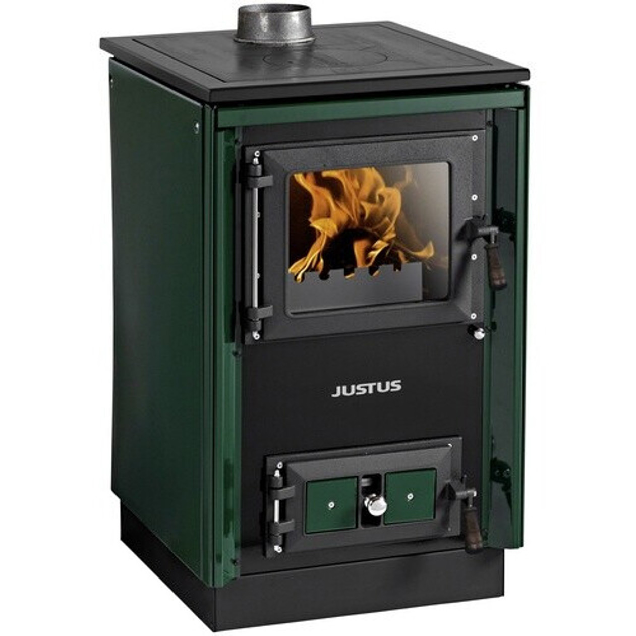 Küchenofen Justus Rustico-50 2.0 - 7,0 kW - Grün