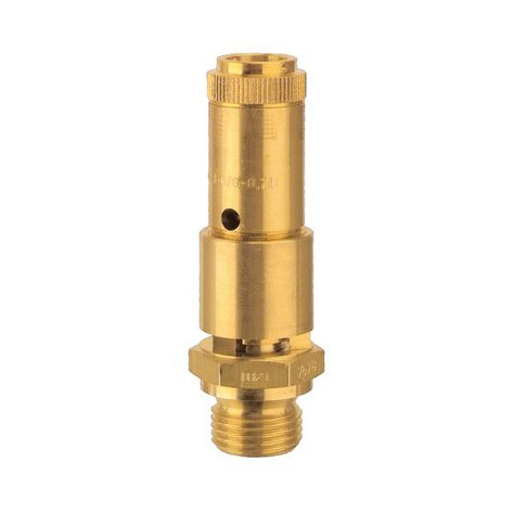 Überdruckventil DN 10 - Messing - G 1/2 - Ansprechdruck 15 bar