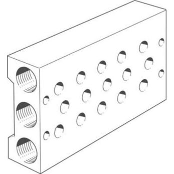 Aluminium Ventilverteiler 5-Stationen G1/2 Aluminium Ventilverteiler 5-Stationen G1/2