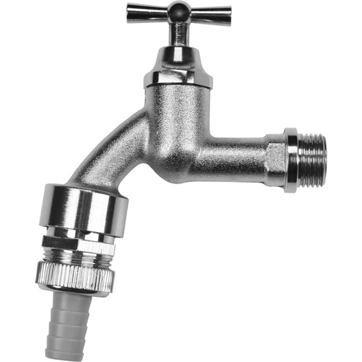 90° Maschinen-Anschlussventil mit Rückflussverhinderer und Belüfter – 1/2" Verchromt mit Keramikoberteil & Schlauchverschraubung 90° Maschinen-Anschlussventil mit Rückflussverhinderer und Belüfter – 1/2" Verchromt mit Keramikoberteil & Schlauchverschraubung