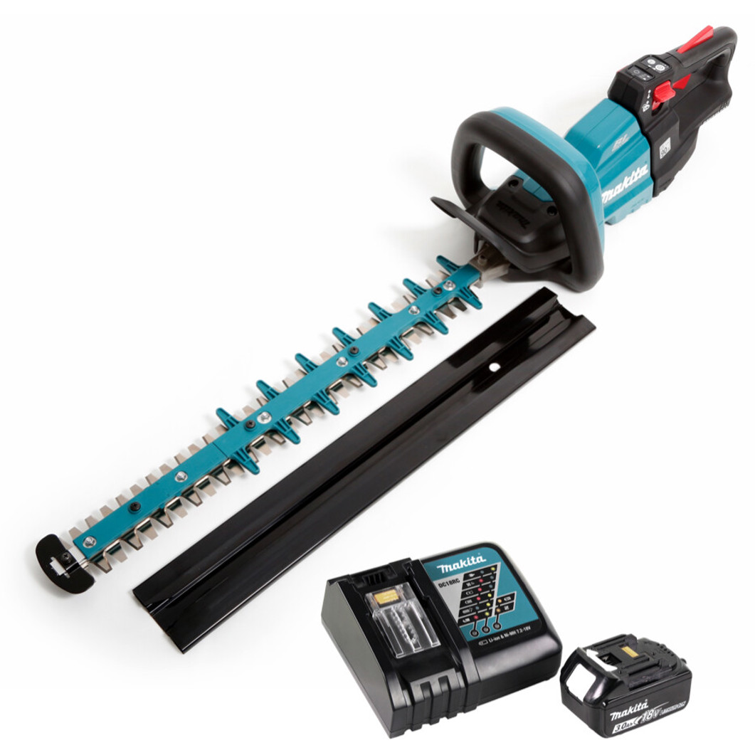 Makita DUH502 RF1 Heckenschneider mit 1x Akku BL 1830 B und Ladegerät Makita DUH502 RF1 Heckenschneider mit 1x Akku BL 1830 B und Ladegerät