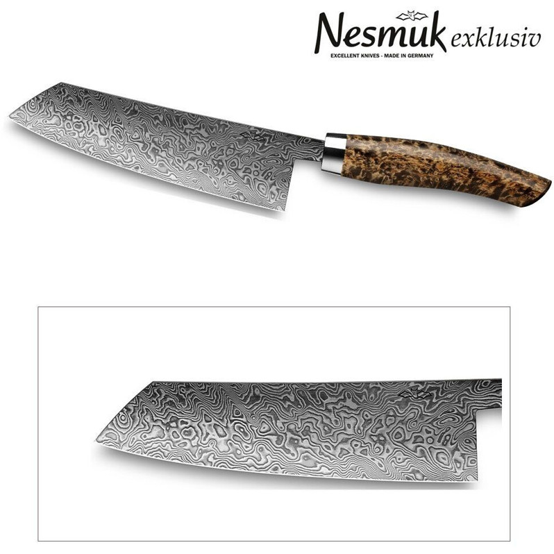 Nesmuk C90 Kochmesser mit 140 mm Klinge aus Karelischer Maserbirke Nesmuk C90 Kochmesser mit 140 mm Klinge aus Karelischer Maserbirke