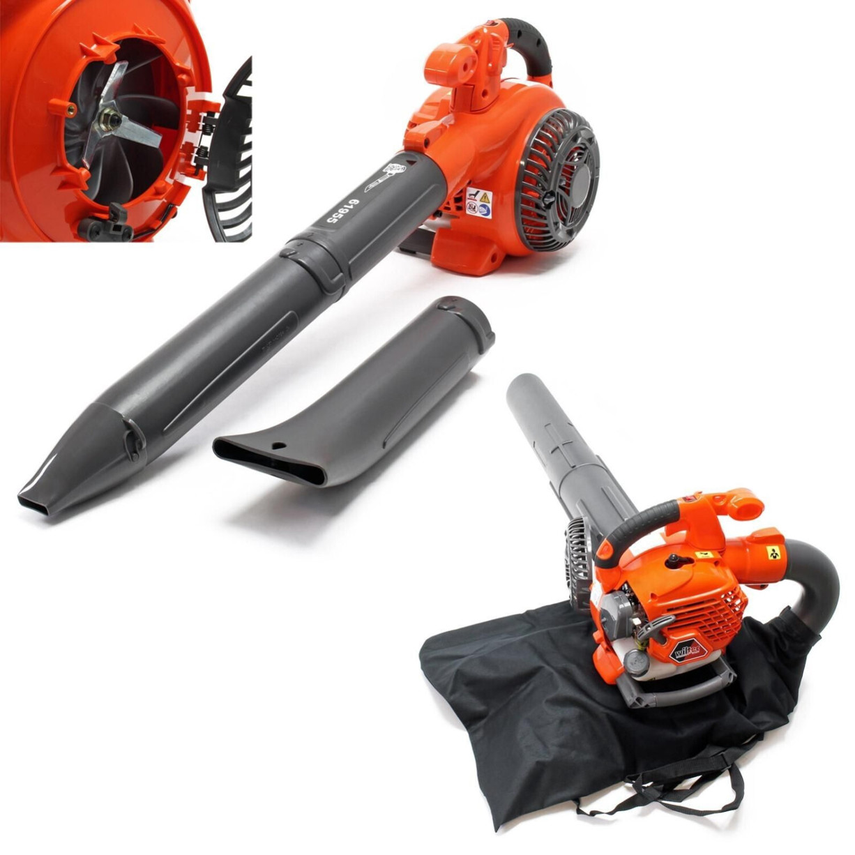 Wiltec 3-in-1 Laubbläser, Laubsauger und Häcksler (Modell 61955) Wiltec 3-in-1 Laubbläser, Laubsauger und Häcksler (Modell 61955)