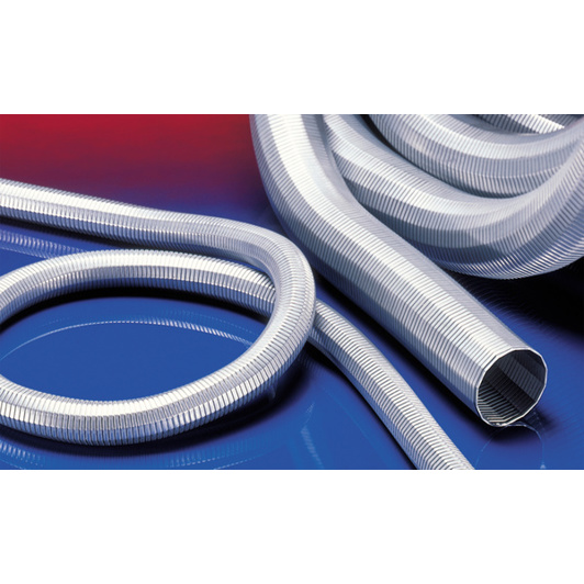 Hochtemperatur-Metallschlauch (bis +120°C) - Elektrisch Leitfähig, Ø 60mm, Länge: 2,5m - METAL HOSE 375