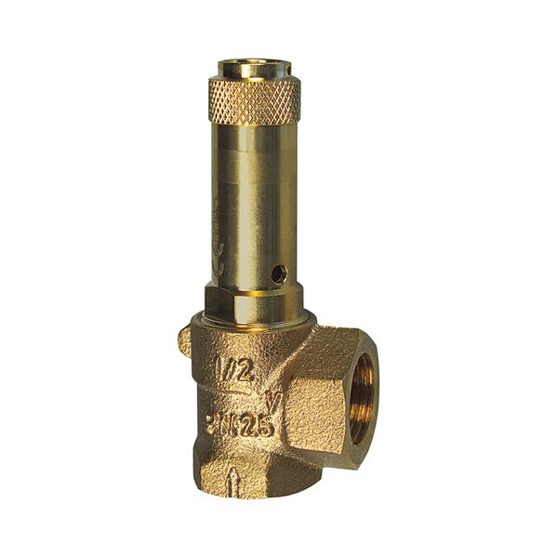 Eck-Sicherheitsventil für Flüssigkeiten - G 1/2 - Ansprechdruck 1,5 bar Eck-Sicherheitsventil für Flüssigkeiten - G 1/2 - Ansprechdruck 1,5 bar