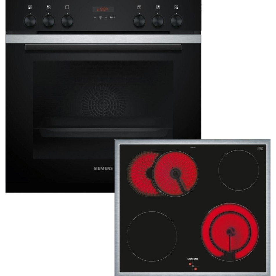 Siemens PQ212KA10 Einbauherd Set mit HE273ABS3 und EA64RGNA1E