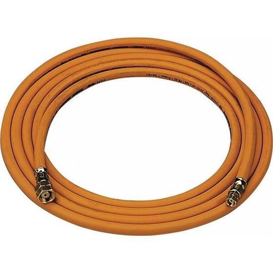 Hochdruck Propangasschlauch 4x4mm M10x1 LH G3/8 Zoll - 5m Hochdruck Propangasschlauch 4x4mm M10x1 LH G3/8 Zoll - 5m