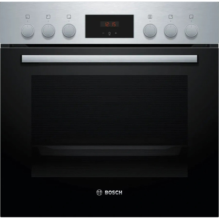 Bosch HND211US65 Kompakt-Herd Set mit HEF113BS1 Backofen, NKN64RGA2E Dunstabzugshaube und HEZ438301 Zubehör