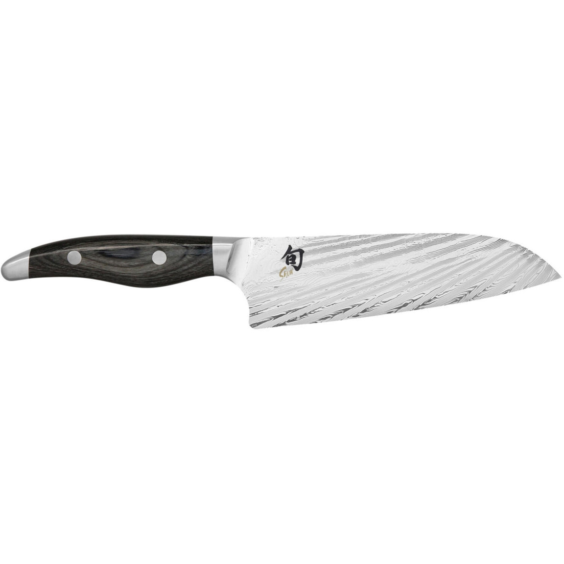 KAI Shun Nagare Santoku Messer - 18 cm - Damast - Vielseitiges Allzweckmesser (NDC-0702)