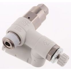 Durchflussregler mit Außengewinde - Rohr-Ø 6mm, 1MPa Durchflussregler mit Außengewinde - Rohr-Ø 6mm, 1MPa