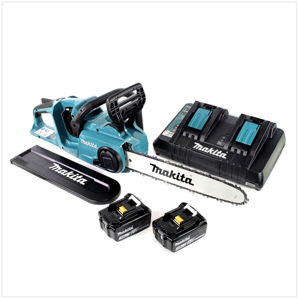 Makita DUC353PF2 - Kettensäge mit 2 x 3Ah Akkus & Doppel-Ladegerät Makita DUC353PF2 - Kettensäge mit 2 x 3Ah Akkus & Doppel-Ladegerät