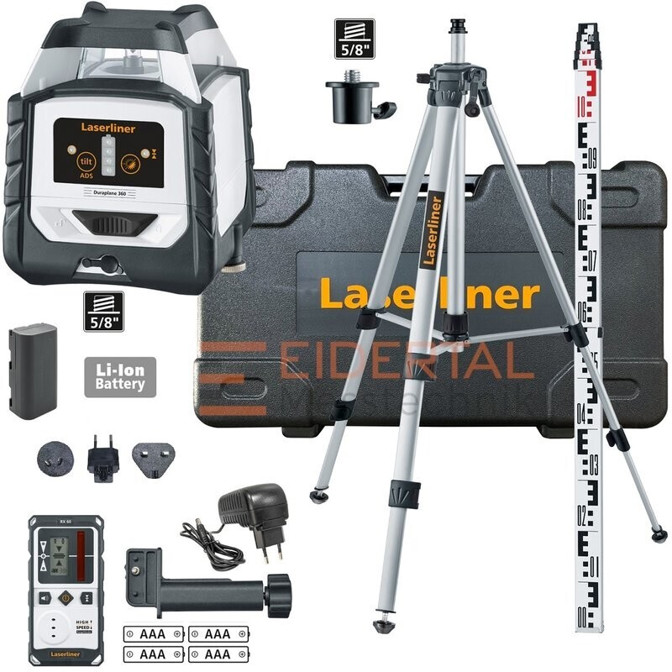 Laserliner Duraplane 360 Set - 175 cm Baulaser (052.500A) Laserliner Duraplane 360 Set - 175 cm Baulaser (052.500A)
