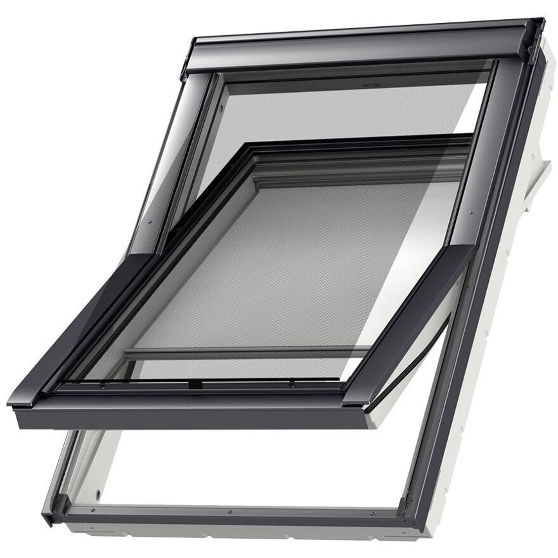 Velux Außenhitzeschutzmarkise - Uni Schwarz 5060 - 114x140 cm (SK08) GGU Solar