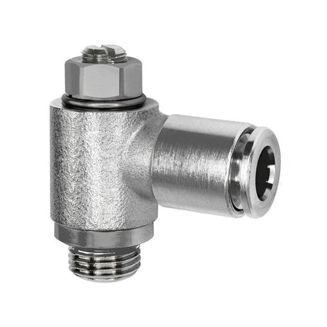 Drosselventil G 1/8 beidseitig mit Steckverbindung 8 Drosselventil G 1/8 beidseitig mit Steckverbindung 8