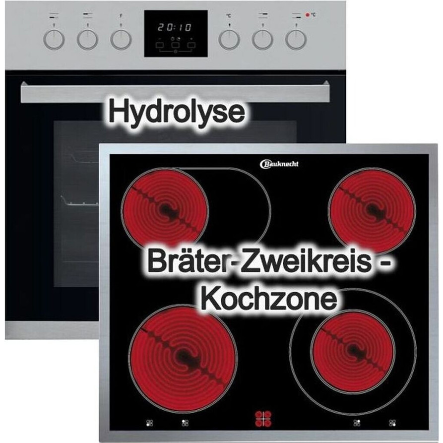 Bauknecht HVS3 TH8V2 IN Herd mit CHR 9642 IN – Energieeffizienter Elektroherd für Ihre Küche