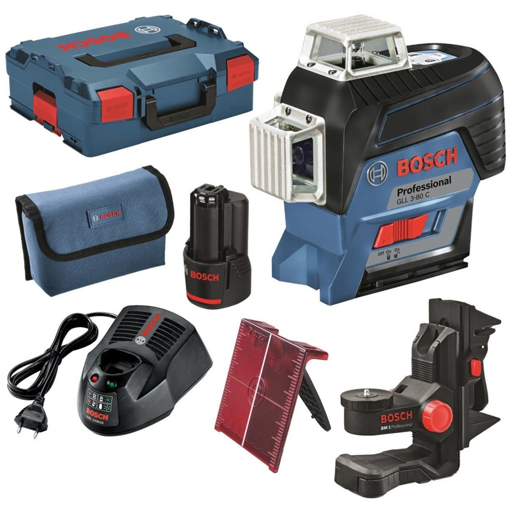 Bosch GLL 3-80 C Professional - Präzisions-Baulaser mit 3 Linien (0 601 063 R02) Bosch GLL 3-80 C Professional - Präzisions-Baulaser mit 3 Linien (0 601 063 R02)