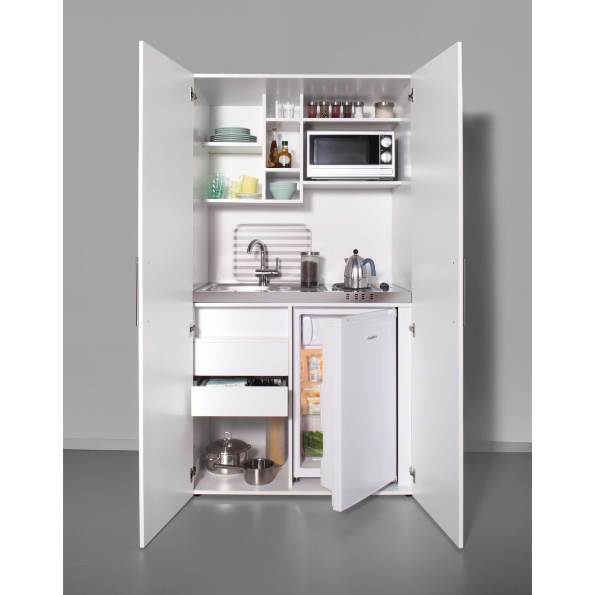 Respekta Kompaktküche SKWWMIS - Platzsparende Schrankküche in Modernem Design