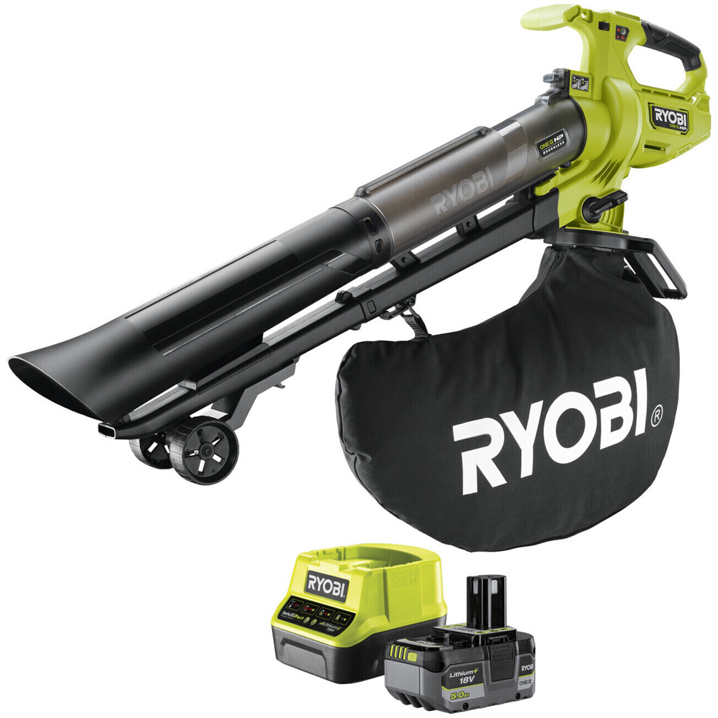 Ryobi RY18BVXA-150 kabelloser Laubsauger - Leistungsstarke Akku-Technologie für müheloses Laubsaugen Ryobi RY18BVXA-150 kabelloser Laubsauger - Leistungsstarke Akku-Technologie für müheloses Laubsaugen