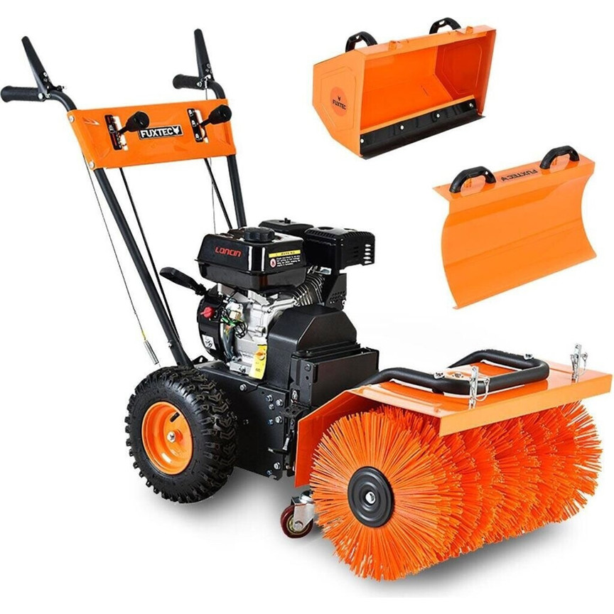 FUXTEC FX-KM196 Kehrmaschinen-Set 3-in-1