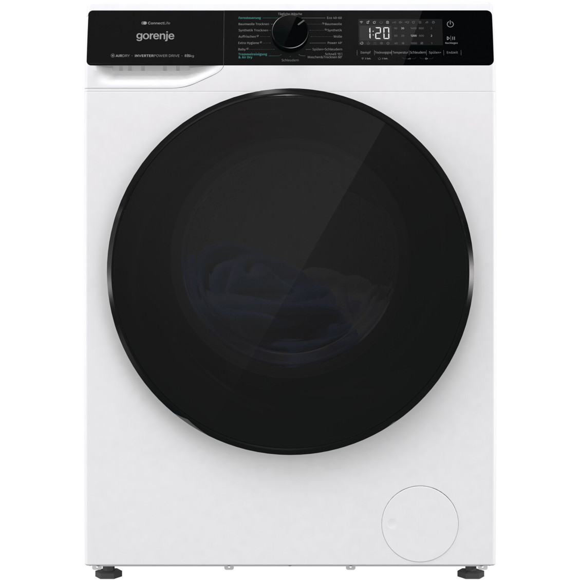 Gorenje WD2PA854ADW/DE Waschtrockner - Effiziente 2-in-1 Lösung mit modernster Technologie