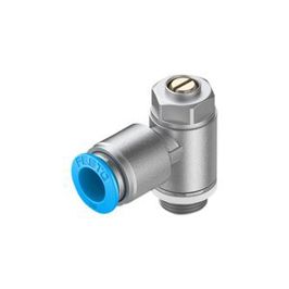 Drosselventil Schlitzschraube G 1/4" / QS-10 20kPa - 1MPa 480L/min