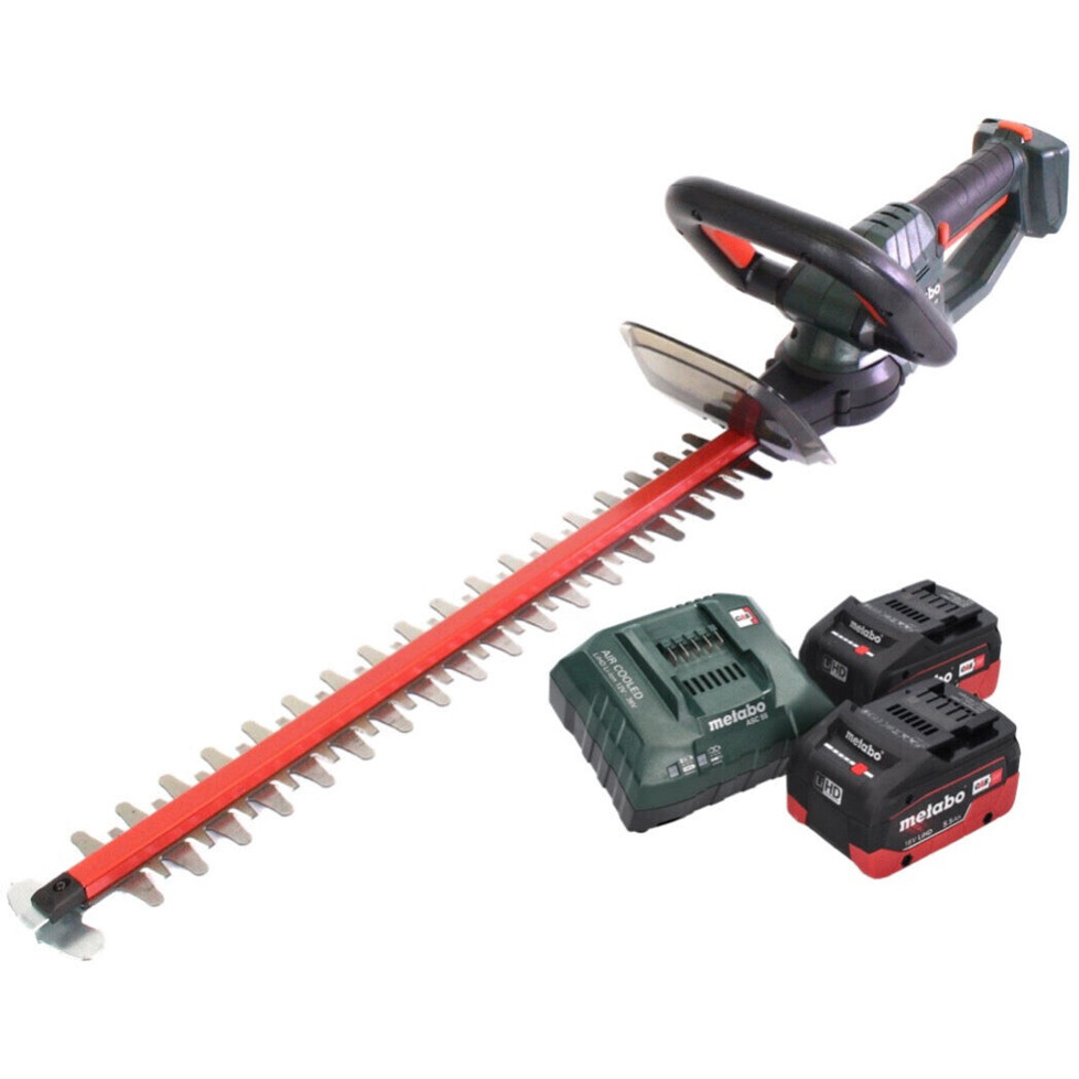 Metabo HS 18 LTX 65 Heckenschneider - Inklusive 2 LiHD Akkus (5,5 Ah) und Ladegerät Metabo HS 18 LTX 65 Heckenschneider - Inklusive 2 LiHD Akkus (5,5 Ah) und Ladegerät