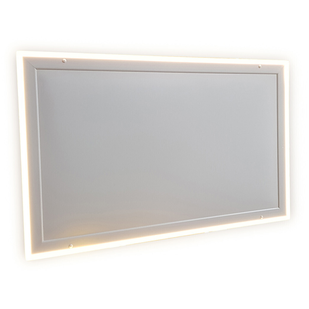 Jollytherm Infrarot Deckenheizkörper mit LED Licht - 128 x 63 cm - 800 Watt - Weiß