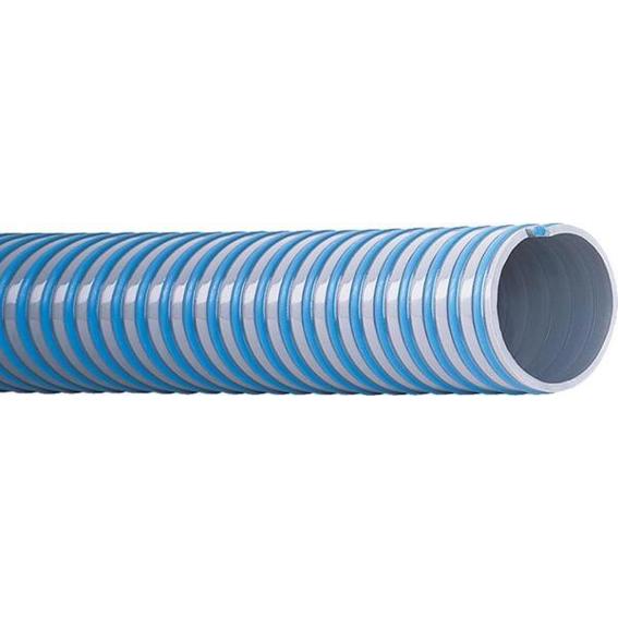 Superelastischer PVC-Druckschlauch - Ø 76mm, AD 88mm, Wandstärke 6mm, Länge 50m - Grau