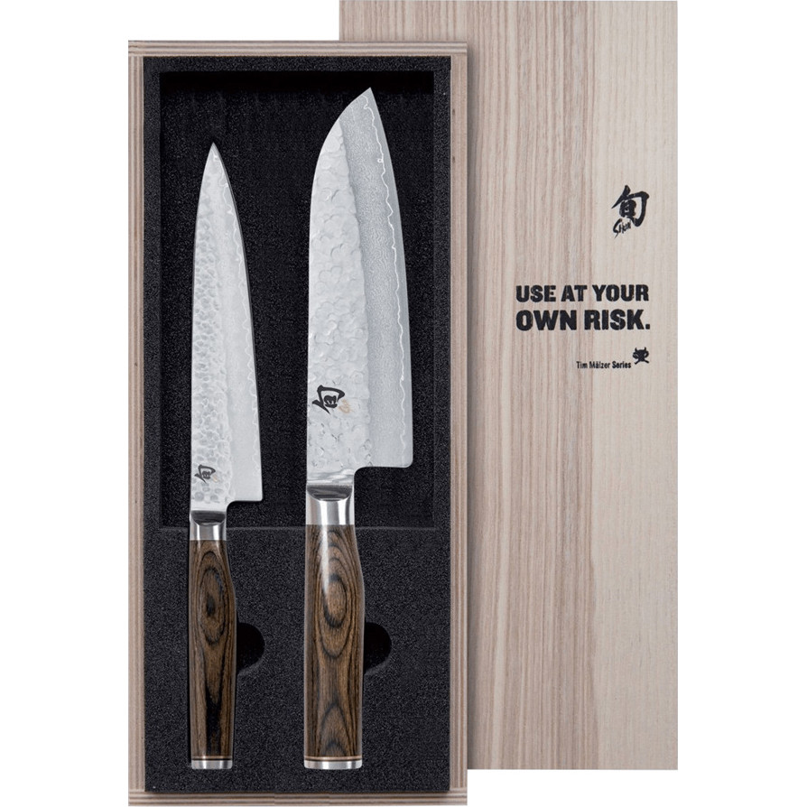 KAI Shun Premier Tim Mälzer 2-teiliges Messer-Set (TDMS-230) - Hochwertige Kochmesser für Profis und Hobbyköche