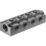 Aluminium Ventilverteiler 8-Stationen G1/2 Aluminium Ventilverteiler 8-Stationen G1/2