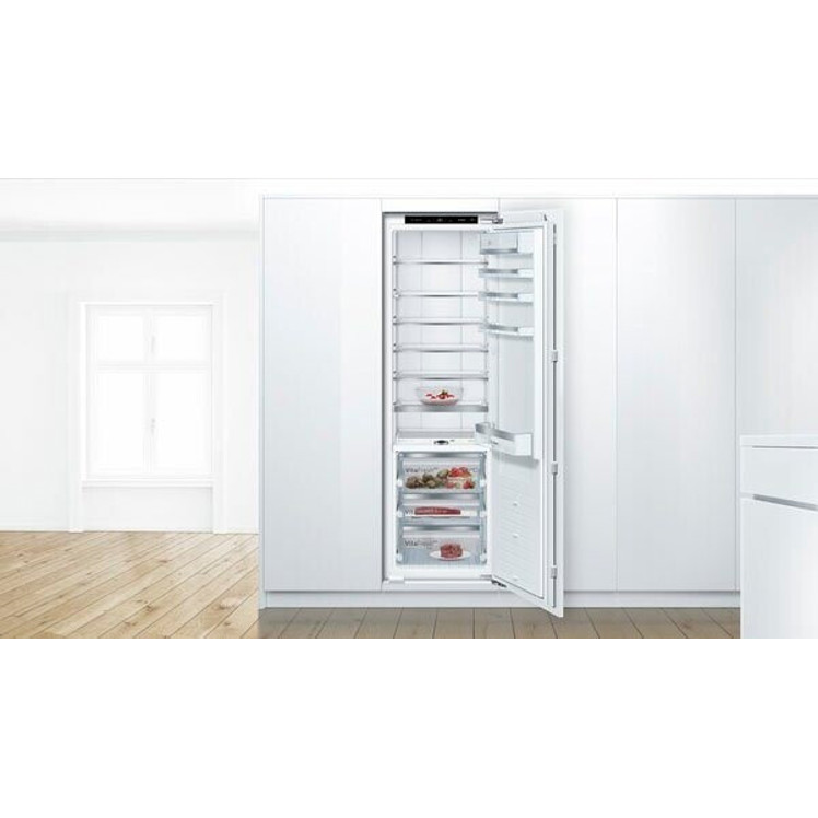 Bosch KIF81PFE0 Einbau-Kühlschrank mit Gefrierfach, energieeffizient, edelstahloptik