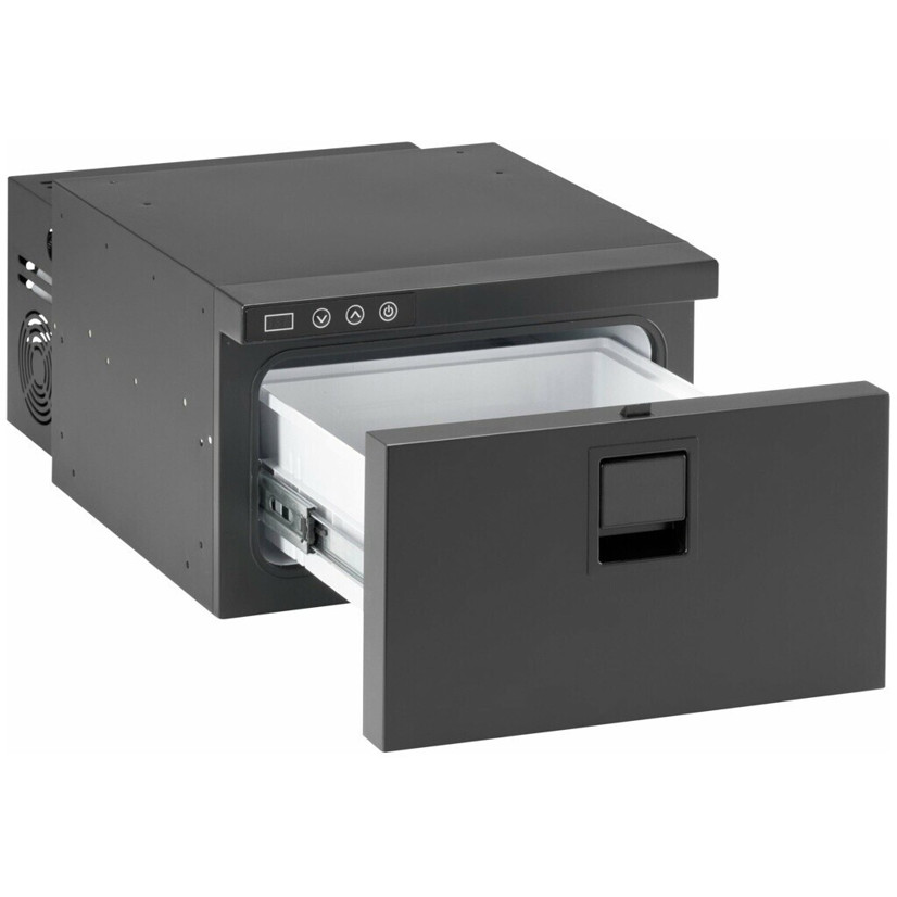 indelB Kühlschublade 16L - 12/24V - Schwarz | Kompakte Kühllösung für unterwegs