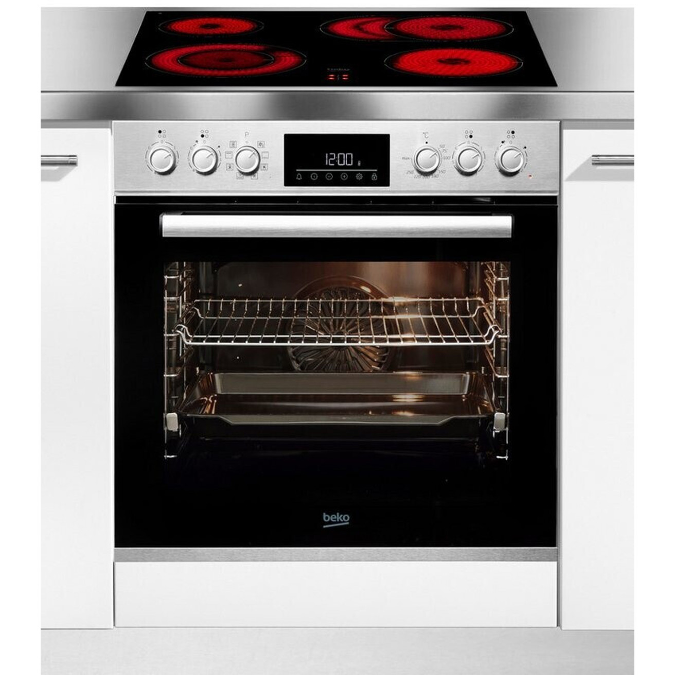 Beko BBUM12328X Einbauherd mit Multifunktionsofen Beko BBUM12328X Einbauherd mit Multifunktionsofen