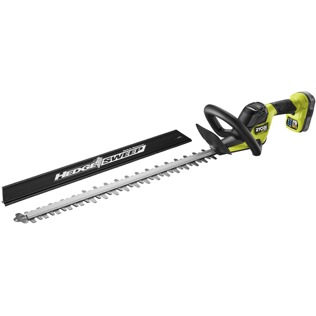 Ryobi ONE+ HP RY18HTX60A-125 Heckenschneider mit 2,5 Ah Akku und Ladegerät - Leistungsstark für Gartenarbeit Ryobi ONE+ HP RY18HTX60A-125 Heckenschneider mit 2,5 Ah Akku und Ladegerät - Leistungsstark für Gartenarbeit