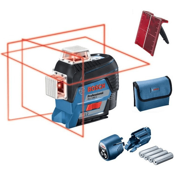 Bosch GLL 3-80 C Professional Baulaser - Präzisionslaser für Baustellen (0 601 063 R00) Bosch GLL 3-80 C Professional Baulaser - Präzisionslaser für Baustellen (0 601 063 R00)