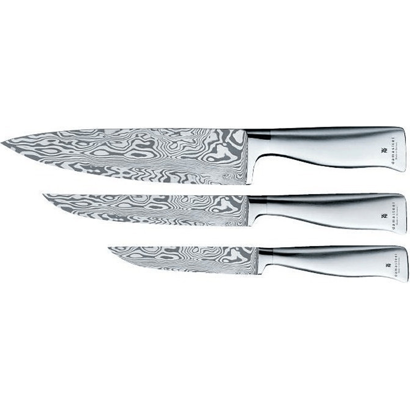 WMF Grand Gourmet Damasteel Messer-Set - 3 Teile WMF Grand Gourmet Damasteel Messer-Set - 3 Teile