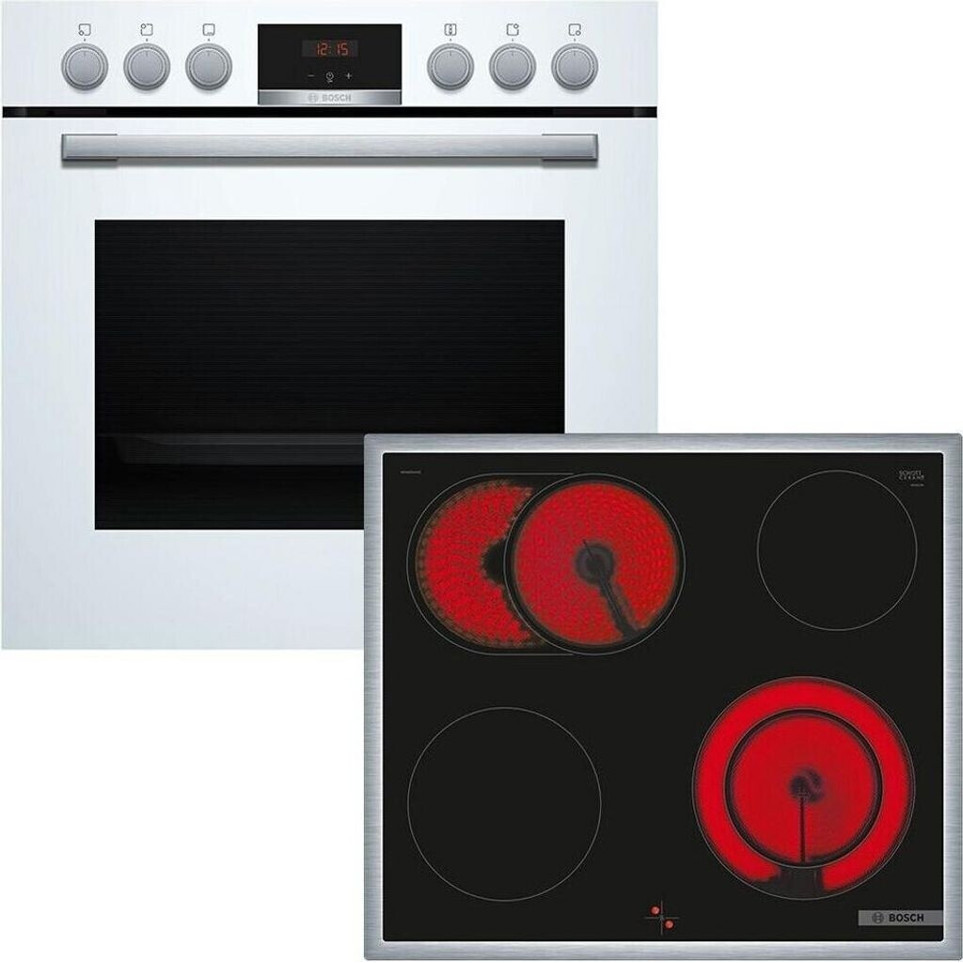 Bosch HND411LW63 Herd-Set (HEA513BW3 Backofen + NKN645GA2E Kochfeld)