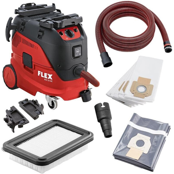 Flex-Tools VCE 33 L AC - Industriestaubsauger mit 30L Tank