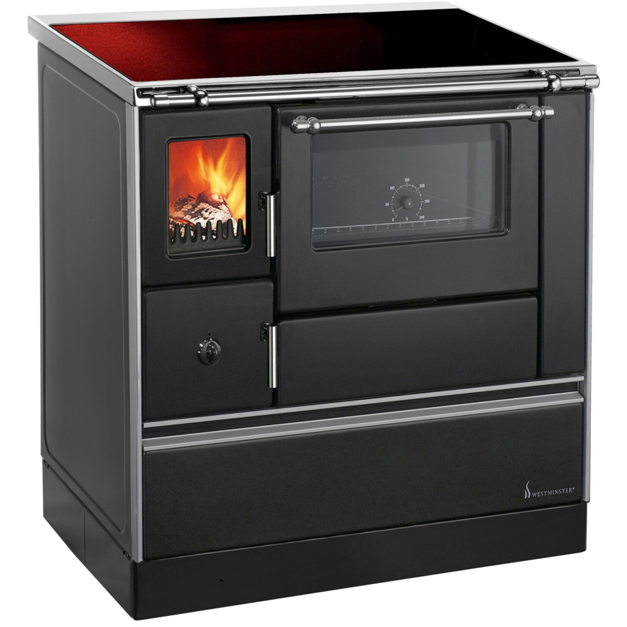 Wamsler K 176 F/A 90 - Rechteckiger Glaskeramik Küchenofen in Schwarz