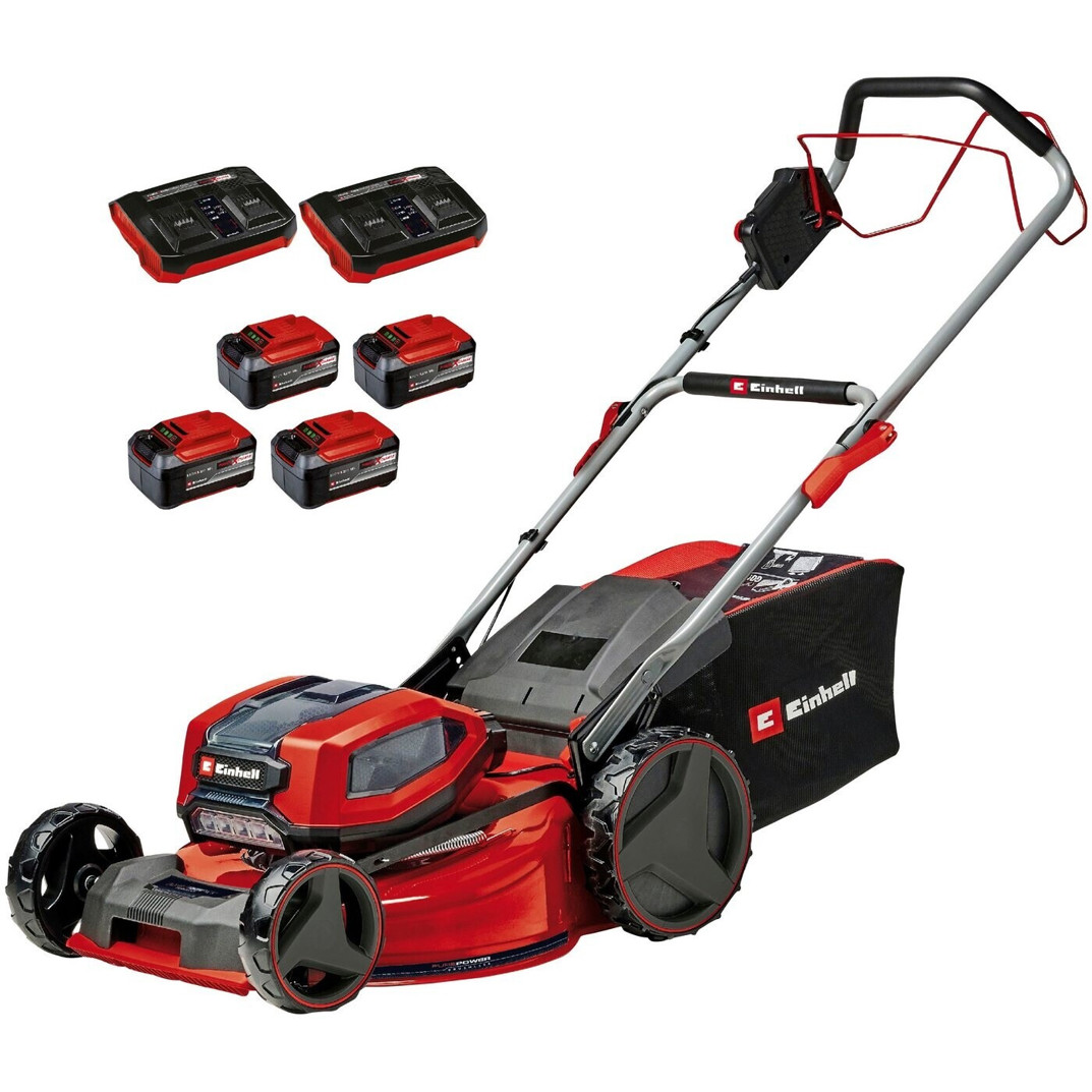 Einhell GP-CM 36/52 S Li BL Rasenmäher - inkl. 4 Akkus (5,2 Ah) & 2 Ladegeräten