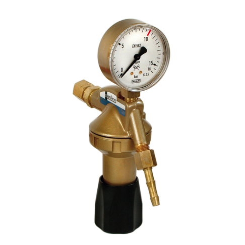Druckminderer für Argon/CO2 - Entnahmestelle, bis 32 l/min Druckminderer für Argon/CO2 - Entnahmestelle, bis 32 l/min