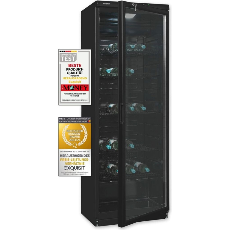 Exquisit GKS350-1-GT-280D Kühlschrank - Schwarz